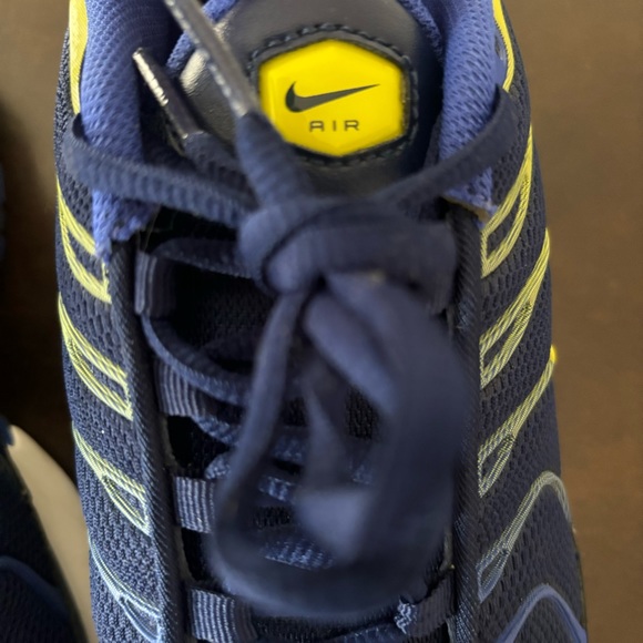 💙 2016 Nike Air Max Plus TN Binary Blue Yellow Neon GS Size 7 Men’s Wmns 8.5 💙 - Picture 4 of 13